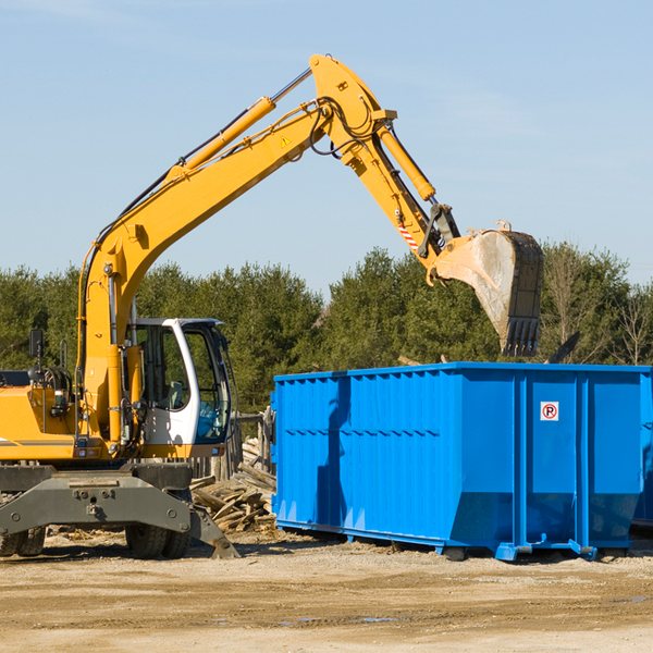 are there any restrictions on where a residential dumpster can be placed in Salem Virginia